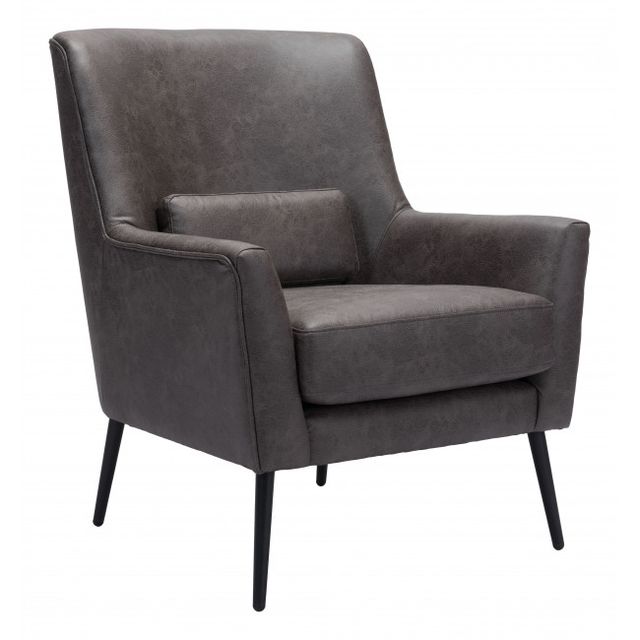 Zuo® Modern Ontario Vintage Black Accent Chair-0