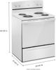 Amana® 30" White Freestanding Electric Range-2