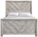 Elements International Eleanor White Full Panel Bed-3