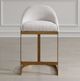 Uttermost® Ira Antique Gold Leaf/Ivory Counter Stool-1