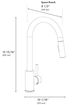 ZLINE Autograph Edition Champagne Bronze Incline Pull Down Single Handle Kitchen Faucet-4
