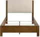 Coaster® Adderley Cream/Warm Brown California King Upholstered Panel Bed-3