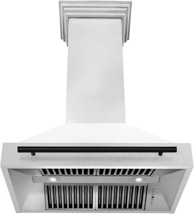 ZLINE Autograph Edition 36" White Matte Wall Mounted Range Hood-3