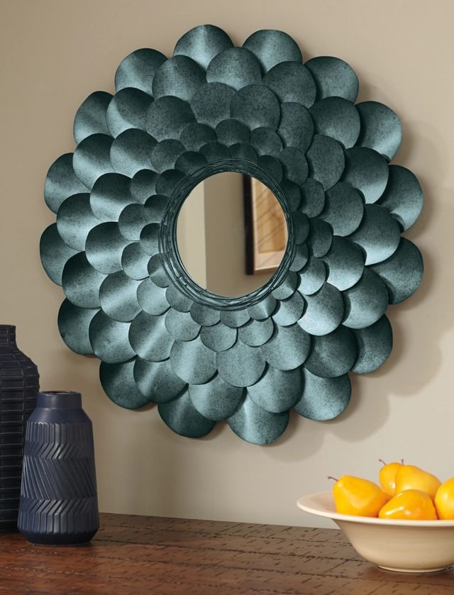 Signature Design by Ashley® Deunoro Blue Accent Mirror-1