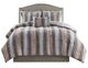 Olliix by Madison Park Zuri Blush and Grey Full/Queen Faux Fur Comforter Set-0