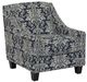 Dynasty Furniture Beige/Dark Blue Chair-0
