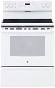 GE 30" White Freestanding Electric Range-0