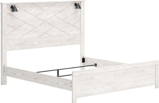 Signature Design by Ashley® Gerridan 3-Piece White/Gray King Panel Bed Set-1