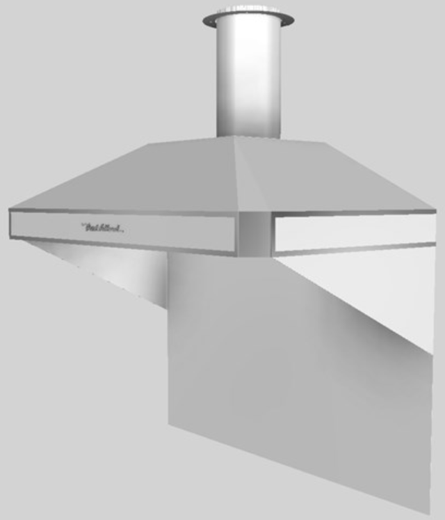 Vent-A-Hood® A Series 48" White Retro Style Wall Mounted Range Hood-3
