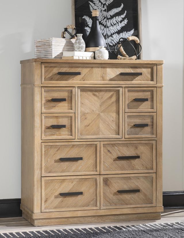 Legacy Classic Torrance Aged Driftwood Drawer Chest with Door-3