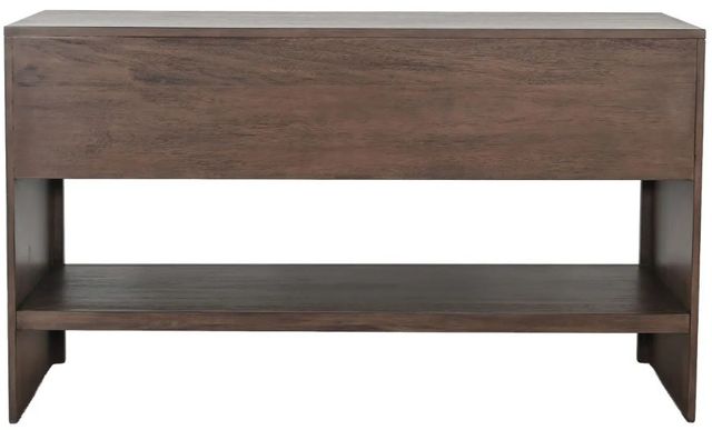 Sunny Designs™ Brown Sofa Table with Sliding Doors-3
