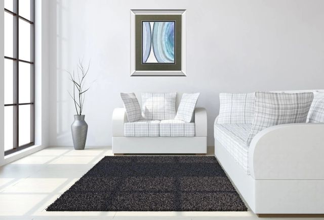 Classy Art Endless Blue I By Eva Watts Mirror Framed Wall Art-2