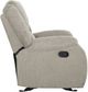 Primo™ International Amos Grey Upholstered Manual Rocker Recliner Chair with Padded Arms-4