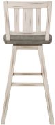 Mazin Furniture Amsonia Distressed Gray/White Gray Swivel Bar Chair-3