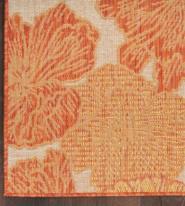Nourison Home™ Garden Oasis Coral 5'x7' Style 1 Area Rug-2