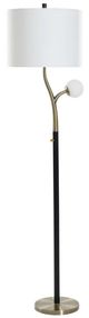 StyleCraft Black/Charity Gold Floor Lamp-0