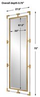 Uttermost® Balkan Metallic Gold Leaf Tall Mirror-2