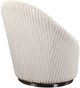 Uttermost® Crue Ivory Swivel Chair-4