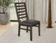 International Furniture Direct Balam Stained Dark Dining Side Chair-1