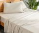 MLILY® Soft Washed 4-Piece Light Brown King Sheet Set-0