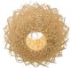 YHD Pua Wicker Beige 1-Light Large Pendant Lighting-4