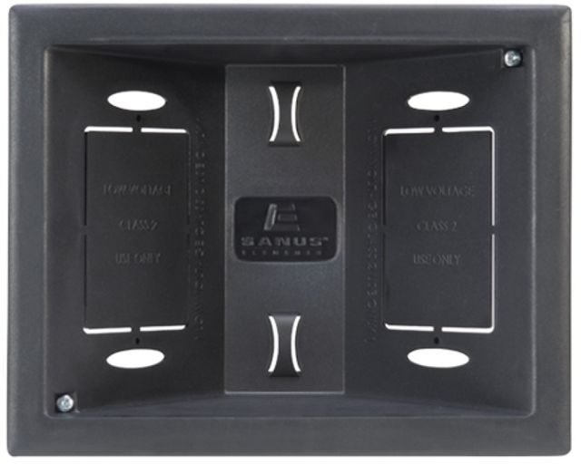 Sanus® Elements™ Black In-Wall Low Voltage Box-1