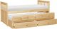 Homelegance® Bartly Natural Pine Twin/Twin Trundle Bed-3