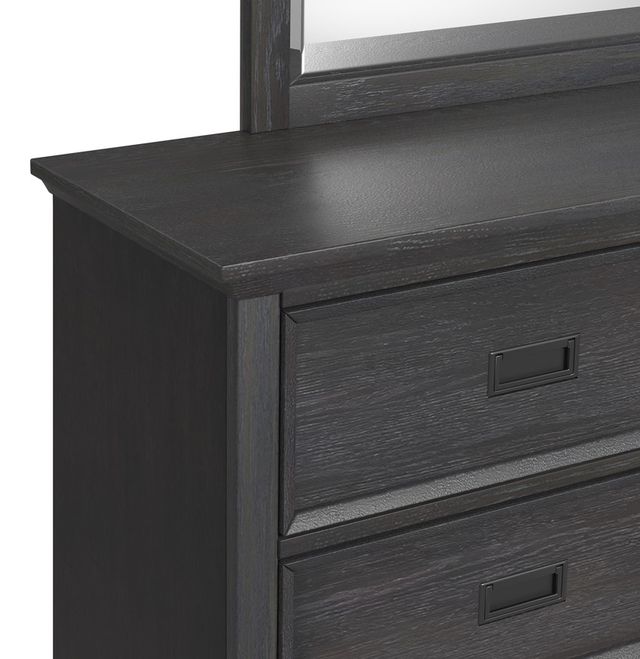 Elements International Hampton Kids Charcoal Dresser and Mirror-3