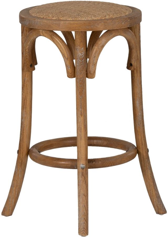 Linon Hyde Rae Brown Counter Stool-0