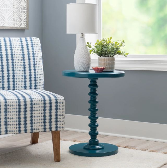 Powell® Spectrum Teal Side Table-1
