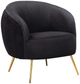 Moe's Home Collection Sparro Black Lounge Chair-1