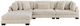 Homelegance® Traverse 4-Piece Beige 135" Modular Sectional with Ottoman-2