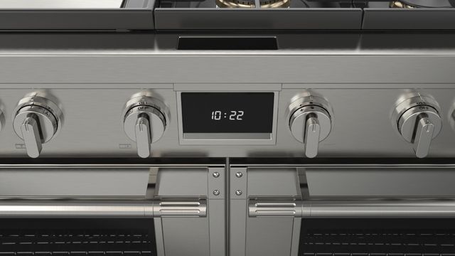 Fulgor Milano® Evoque 400 Series 60" Stainless Steel Pro Style Dual Fuel Hybrid Range with Stainless Steel Trim -4