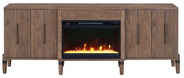 Legends Home Tranquility Walnut 78" Fireplace Console-0