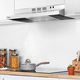 Midea 30” Stainless Steel Under Cabinet Range Hood with a 2-Speed 200 CFM Fan-5