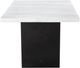 Coaster® Sherry White Dining Table with Rustic Espresso Trestle Base-2