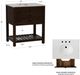 Coast2Coast Home™ Fiskin Brown/White Sink Vanity-2