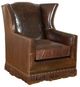 King Hickory Customizable Athens Leather Swivel Chair-0