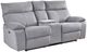 Mazin Furniture Casper Grey Power Double Reclining Loveseat with Console-0