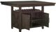 Mazin Furniture Oxton 5 Piece Dark Cherry Counter Height Dining Set-4