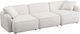 TOV Furniture Travie 3-Piece White Sand Modular Sofa-0