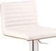 Armen Living Cafe Brushed Stainless Steel/Walnut/White Bar Stool-4