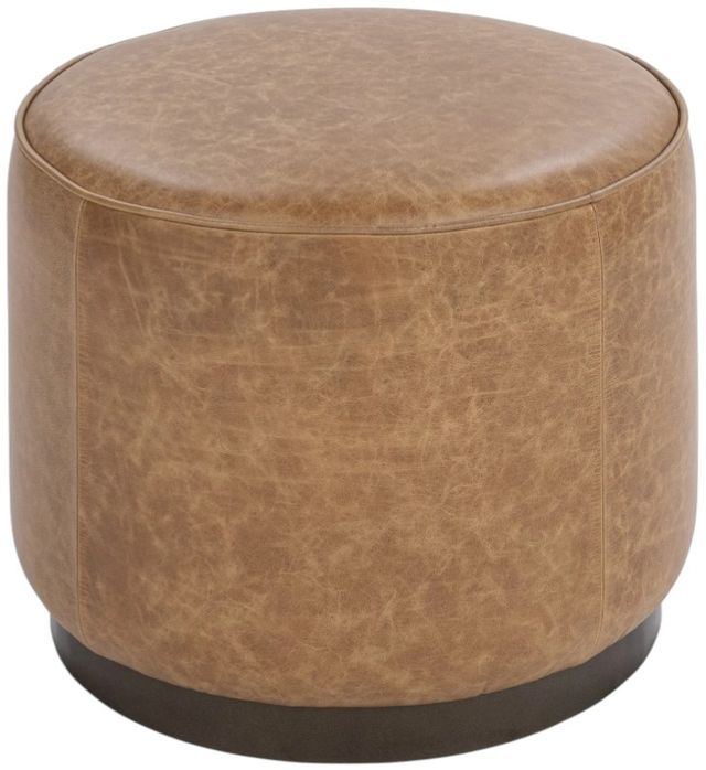 Classic Home Clair Brown Round Accent Stool-2