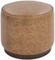 Classic Home Clair Brown Round Accent Stool-2