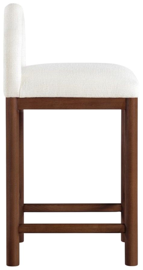 Meridian Furniture Conrad Brown/Cream Upholstered Counter Stool-3
