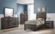 Elements International Nathan 4-Piece Gray Oak Youth Twin Panel Bedroom Set-4