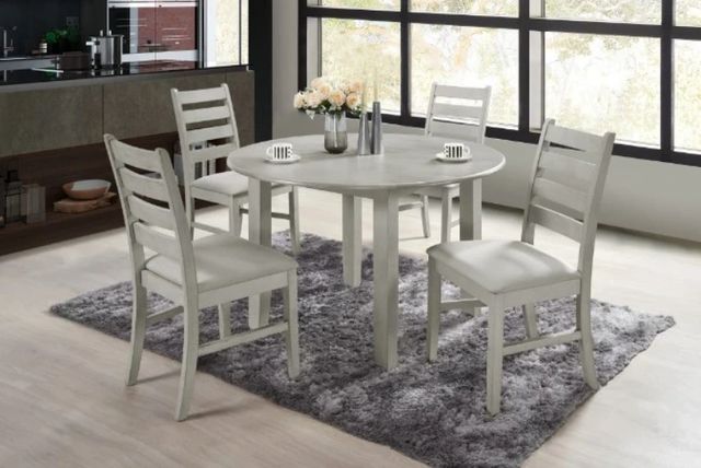 New Classic® Home Furnishings Pascal Driftwood/Gray Ladderback Dining Side Chair-1