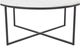 Renwil® Livia White Marble Top Coffee Table with Matte Black Base-2