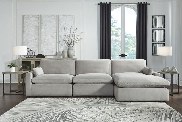 Signature Design by Ashley® Sophie 3-Piece Gray Right-Arm Facing Sectional and Chaise-1
