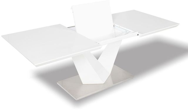 Mazin Furniture Manhattan 7-Piece White Dining Set-1